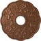 Ekena Millwork Terrones Butterfly Medallion (Canopies up to 3 7/8"), 17 7/8"OD x 3 7/8"ID x 1"P, Polished Copper CM17TSPOS - alternate 1